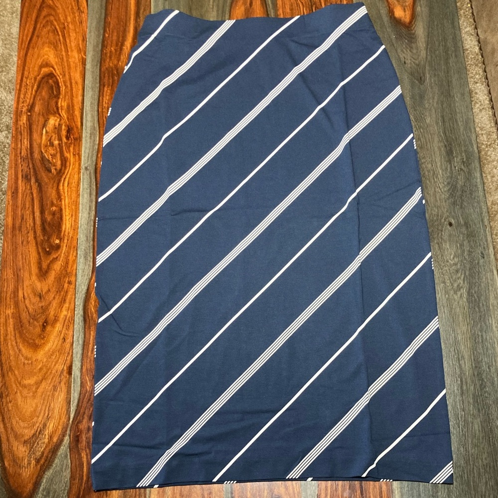 J. Jill Navy Blue Midi Skirt